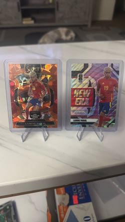 Lamine Yamal World Cup Panini Select & Prizm Trading Card Lot of 2