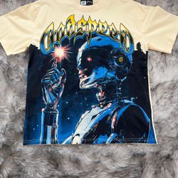 Authentic Godspeed Cream Graphic Tee Size M