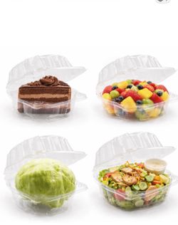 CLEAR PET HINGED CLAMSHELL CONTAINERS – PALLET DEAL  Brand new, crystal-clear PET hinged clamshell containers. Perfect for businesses looking to save 