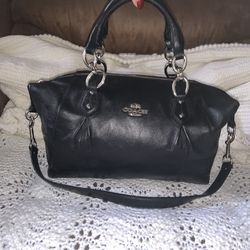 Coach, Bags, Black Coach Purse With Silver Hardware