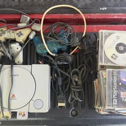 Playstation One Custom Logo And Games