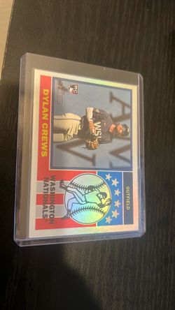 2025 Topps Heritage Dylan Crews RC 1976 Players Icons Holo - Nats #76PI-15