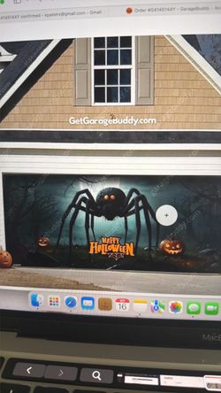 Halloween garage door banner