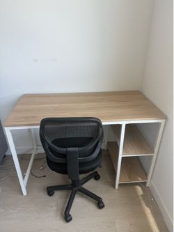Desk with office chair