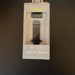 Black Apple Watch Metal Link Band (42-44mm)