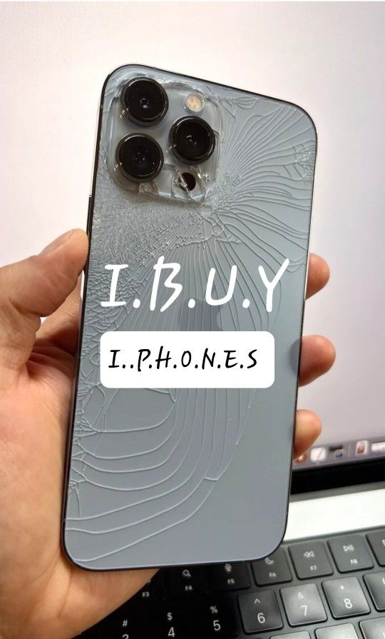 Iphone 15 256gb Crack Lcd White **Read Description **