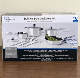 Mainstays Stainless Steel Cookware Set