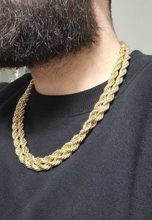 Rope Chains 24" Gold Chain Gold Plated