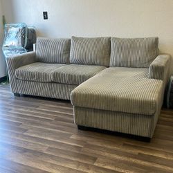 gray & black  love seat sofa 