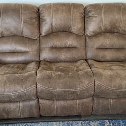 Recliner Couch + Loveseat