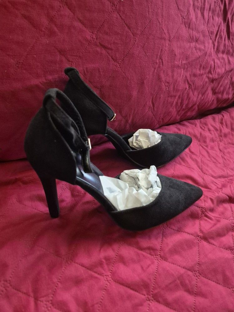 Black Suede Heels