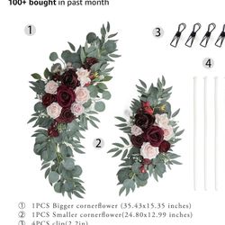 Burgundy Flower Decor