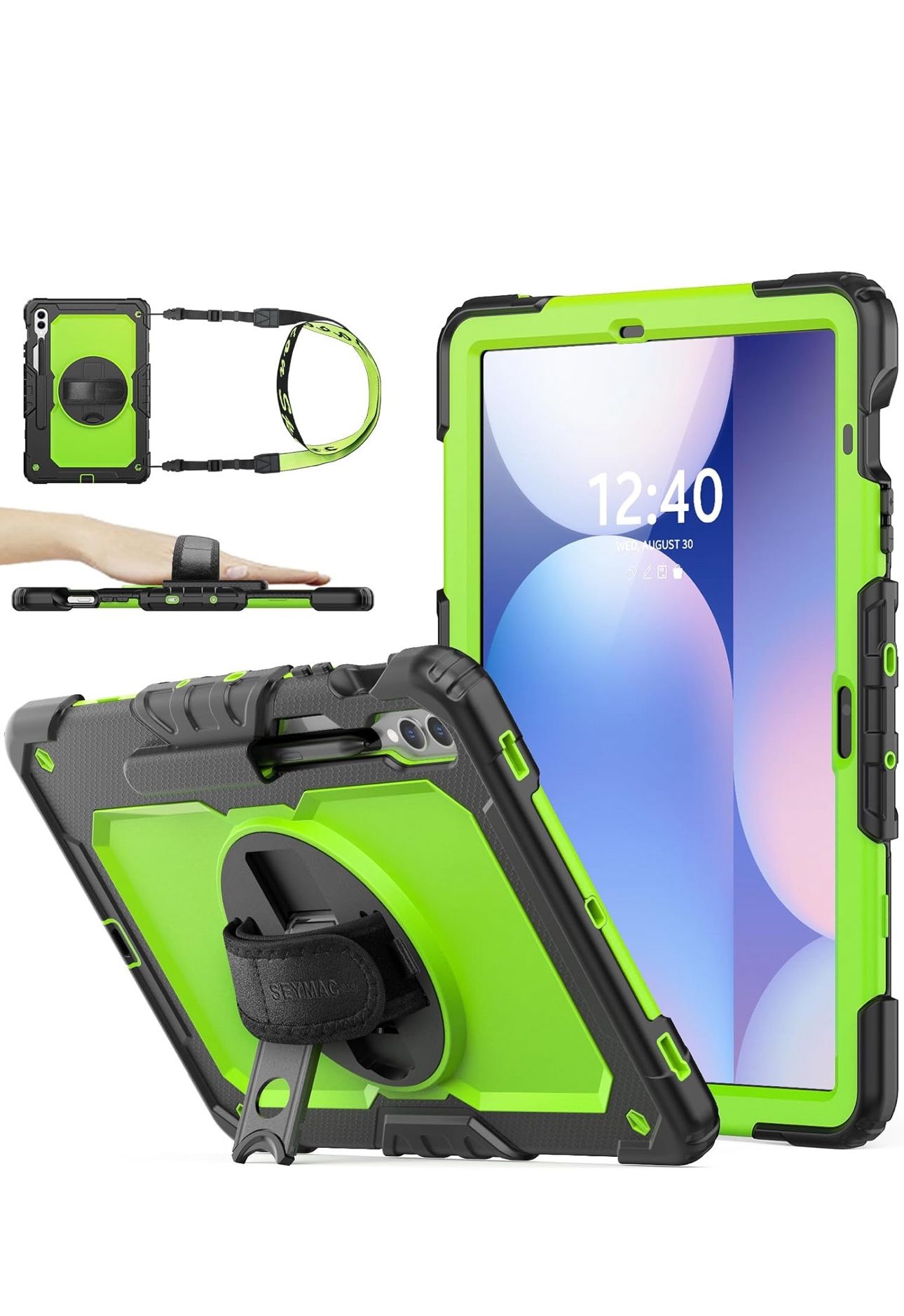 For Samsung Galaxy Tab S10 Plus/ S9 FE Plus/ S9 Plus 5G 12.4" Case with Stand