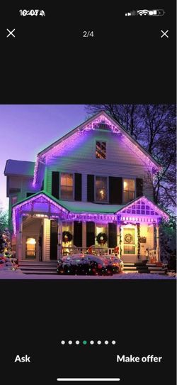 Twinkle Star 360 Led party, decorations, purple