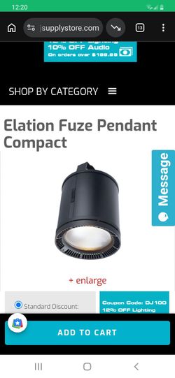 Elation Fuze pedant lighting I have 2 1 for 275 or 2 for 380