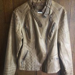 Max Edition Leather Women Jacket, M