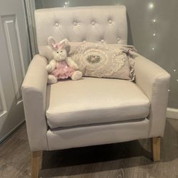 Cream-White Couch Chair