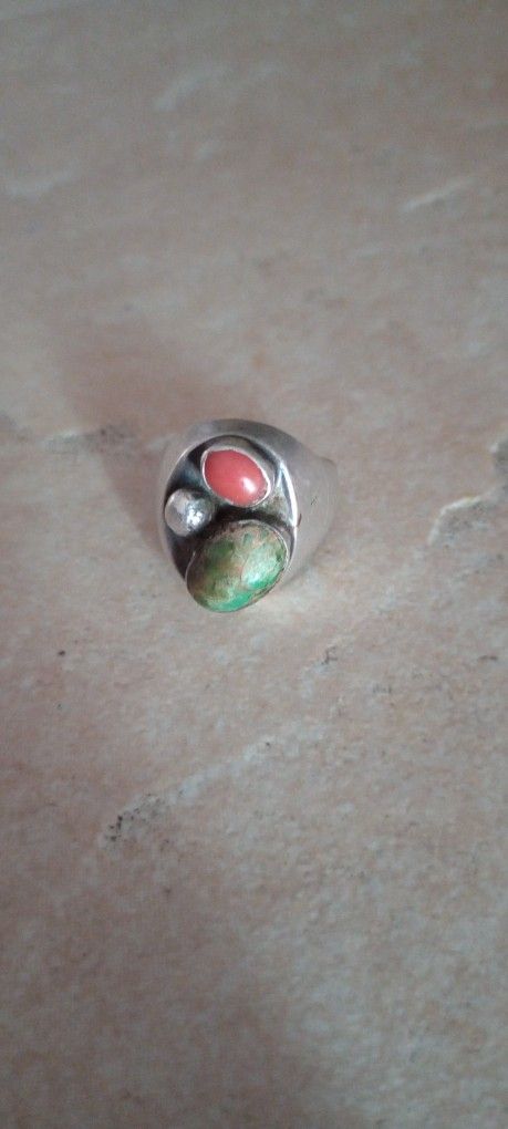 Best Offer! Navajo 925 Sterling Silver Turquoise Ring