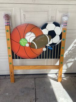 wooden head board twin size
