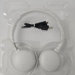 JVC Flats Wireless Bluetooth Headphone Hands Free White HA-S20BT Lightweight 