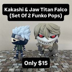 Kakashi & Jaw Titan Falco Funko Pops (Set Of 2) 