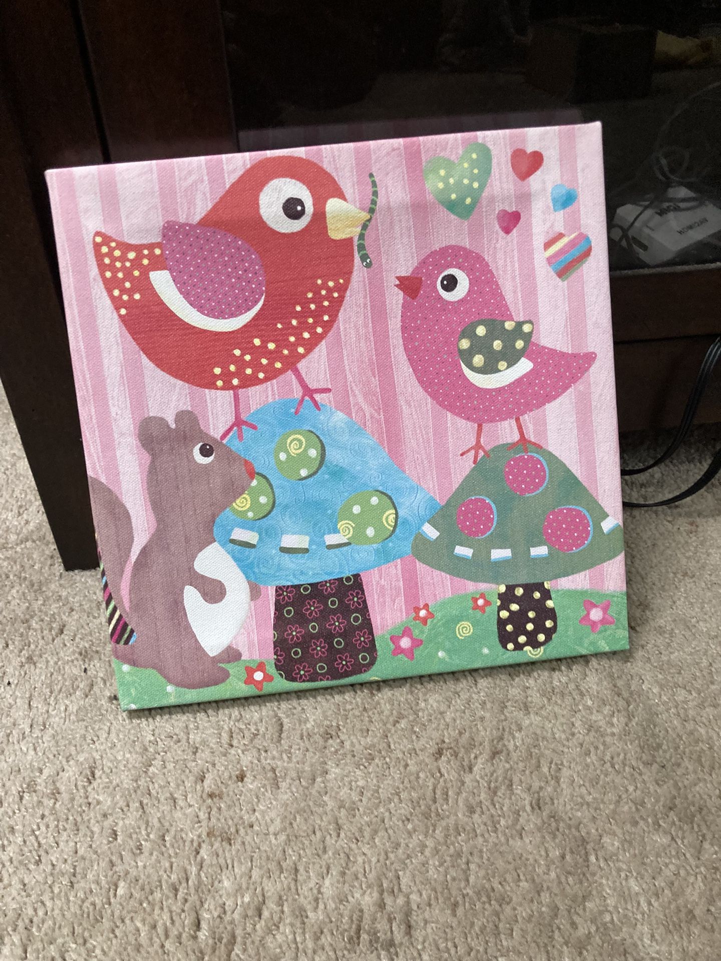 Bird wall decor 9x10