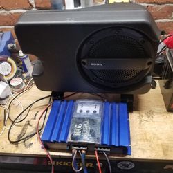 Super Slim Subwoofer Box With Amp