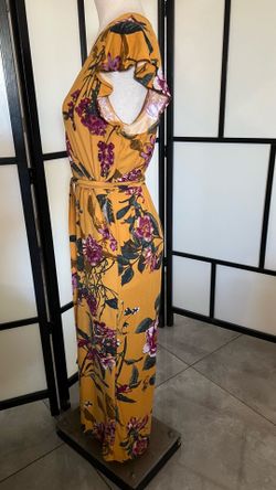 Mustard Floral Jumpsuit