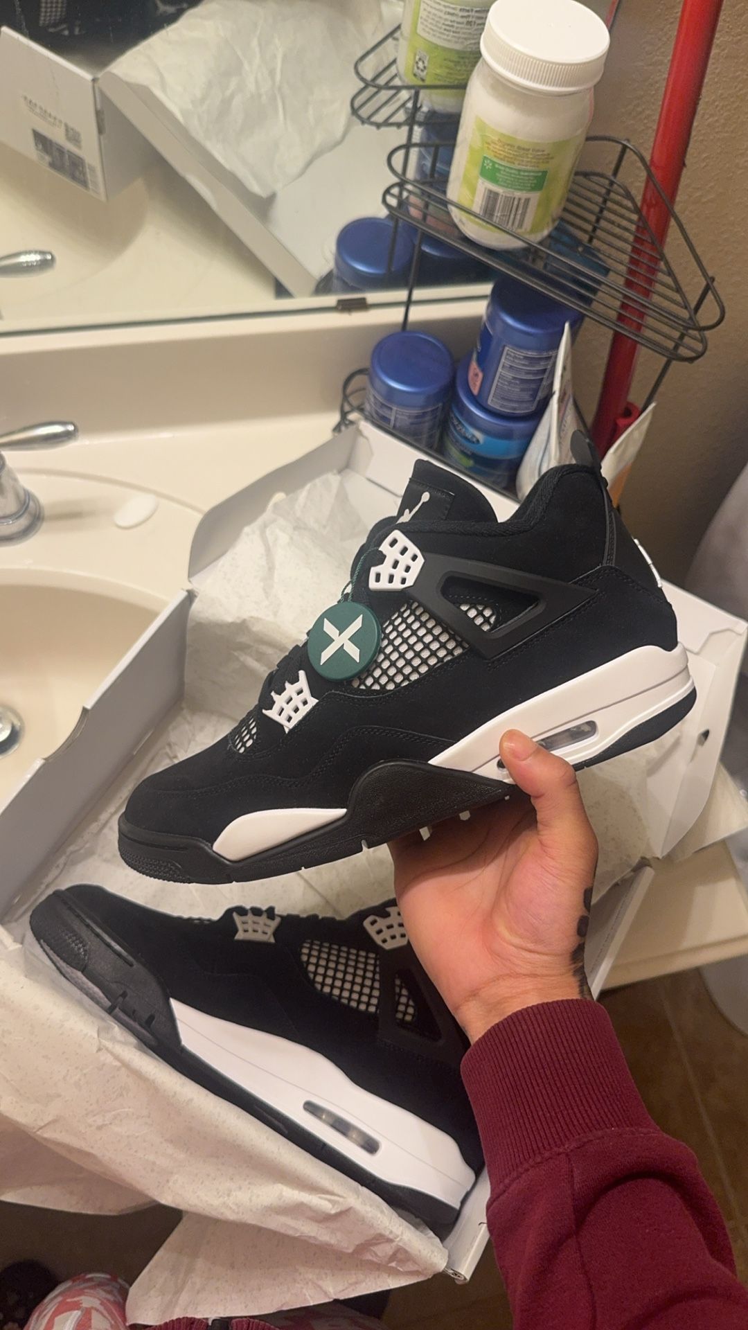 White Thunder Jordan 4
