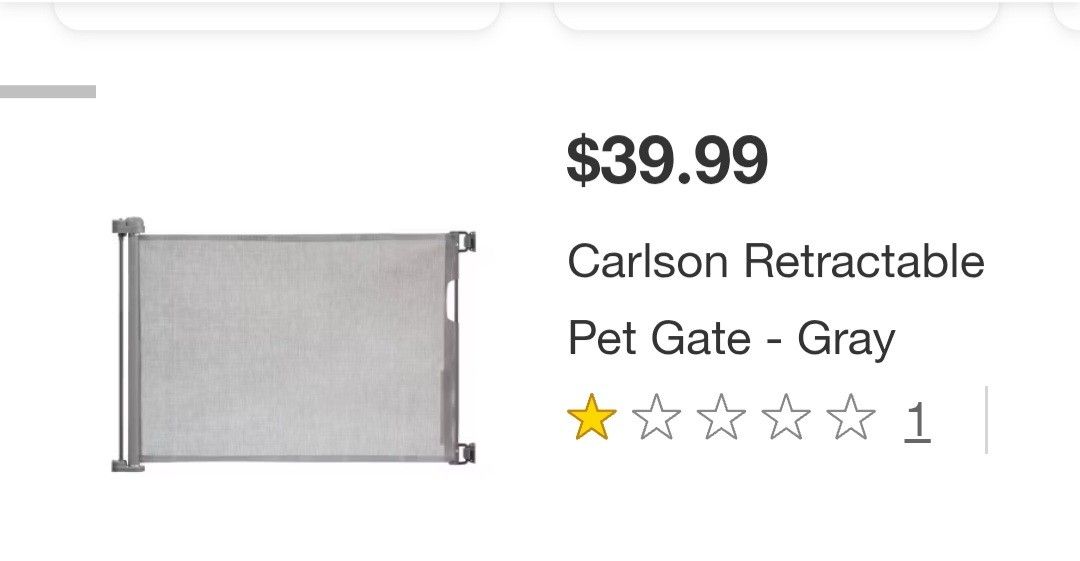 Retractable Pet Gate