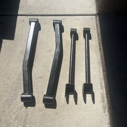 Detroit Axle - Front Upper & Lower Control Arms Replacement for 2007 2008 2009 2010 2011-2017 Jeep Wrangler JK - 4pc Set