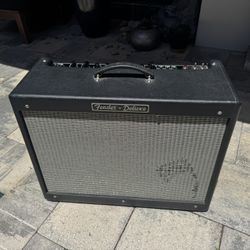 Fender hot rod deluxe. 40watt tune combo, 1x12 amp. 6L6 tubes. 12 inch speaker. Channel 2 not working. Might need new tubes. 