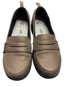 Cloudsteppers by Clarks Womens Ayla Form Slip On Loafer Size 6M Tan Beige Comfy