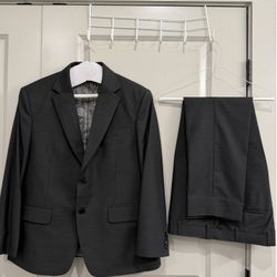 Charcoal Grey Suit With Silver Interior Lining and pants