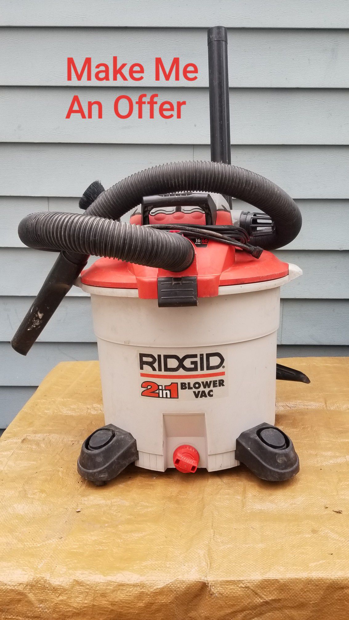 Shop Vac, Rigid Brand ~ Unit Pre-owned, in Excellent Working/Cosmetic Conditon