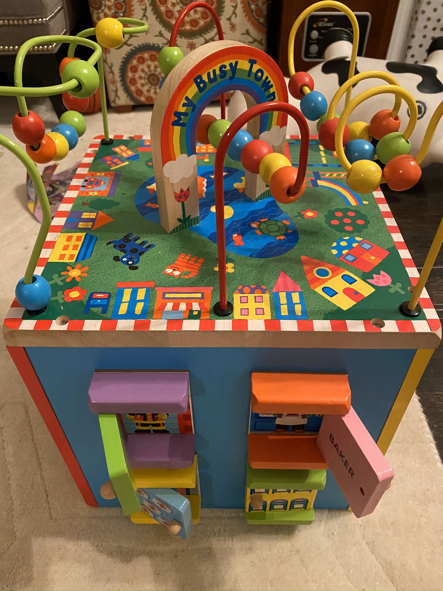 ALEX Toys Discover My Busy Town Wooden Activity Cube