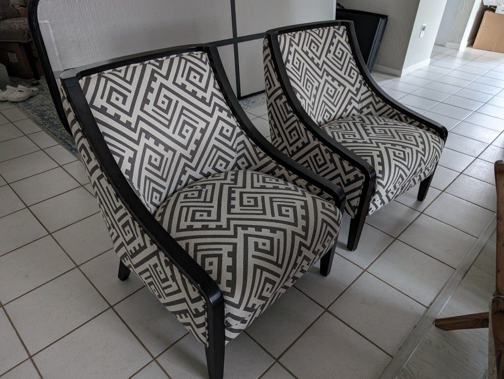 Pair Of Upholstered Living Room Chairs