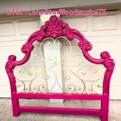 Decorative Pink Headboard King Size
