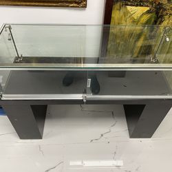 48 inch Pedestal Display Cases. Assembled with lights