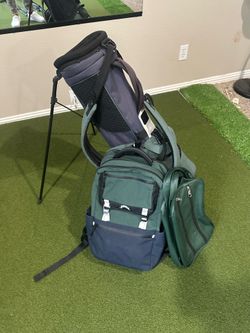 Jones golf bag backpack and shoe bag
