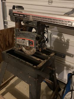 Craftsman Radial Arm Saw Works Great 75