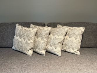 4 Matching Pillows