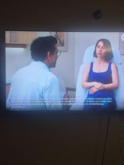 55 in Samsung flat screen TV with wall mounts