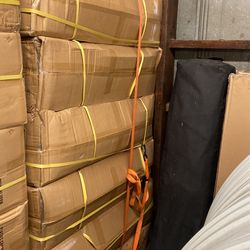 Brand new white folding chairs