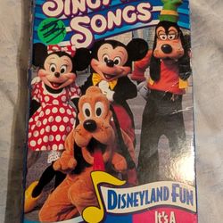 Disneyland Fun Sing a long Songs it's A Small World VHS Tape 