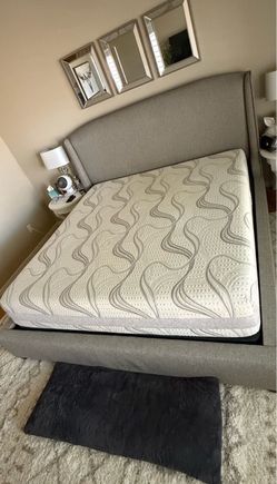 King Bed Frame + Mattress