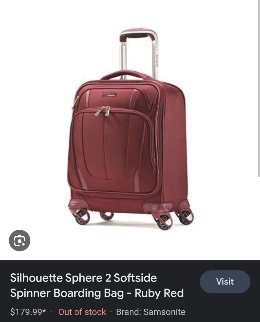 Samsonite Silhouette Sphere Boarding Bag Spinner Carry-on Suitcase