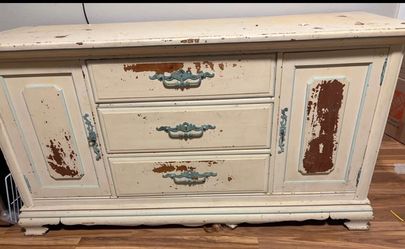 Antique credenza cabinet