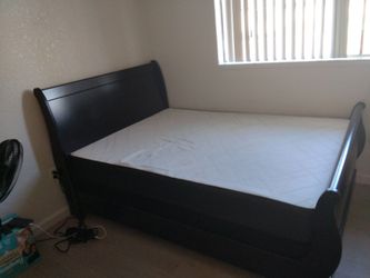 Bed frame and mattress