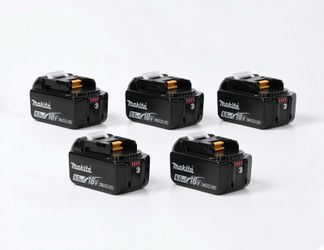🔥 (5 Pack) Makita 18V LXT BL1860B 6.0Ah Lithium-Ion Battery – OEM High Capacity